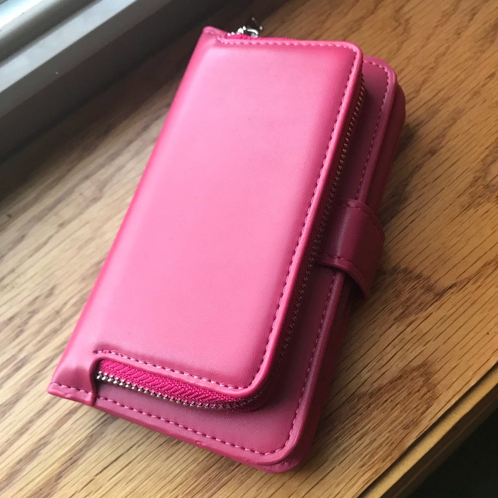 2n1 Leather Wallet & Detachable Phone Case
